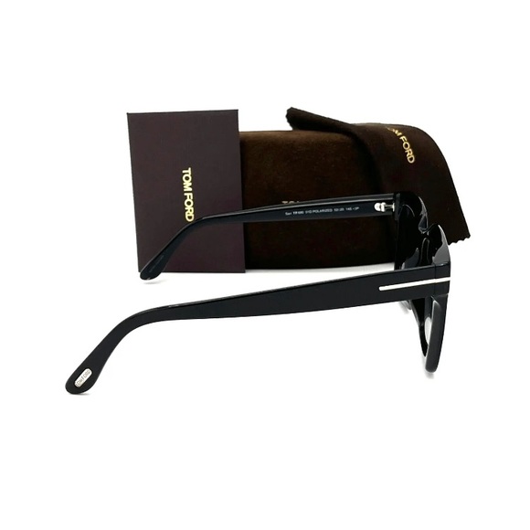 Authentic New - Tom Ford SARI FT0690 01D Black / Gray Polarized 52mm  Sunglasses - Picture 8 of 9
